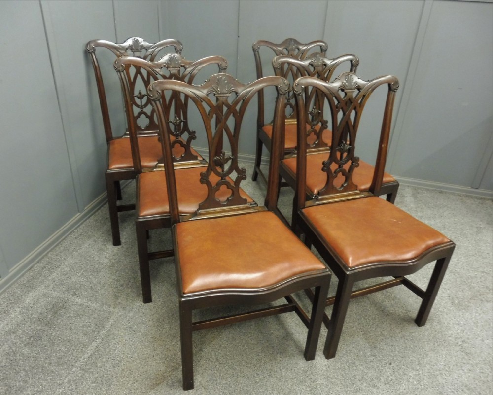 6 VICTORIAN MAHOGANY DINING CHAIRS View III