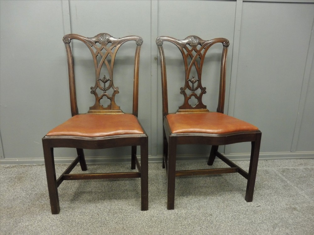6 VICTORIAN MAHOGANY DINING CHAIRS View V
