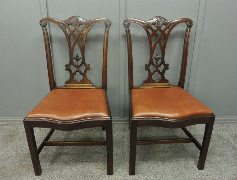 6 VICTORIAN MAHOGANY DINING CHAIRS View VI