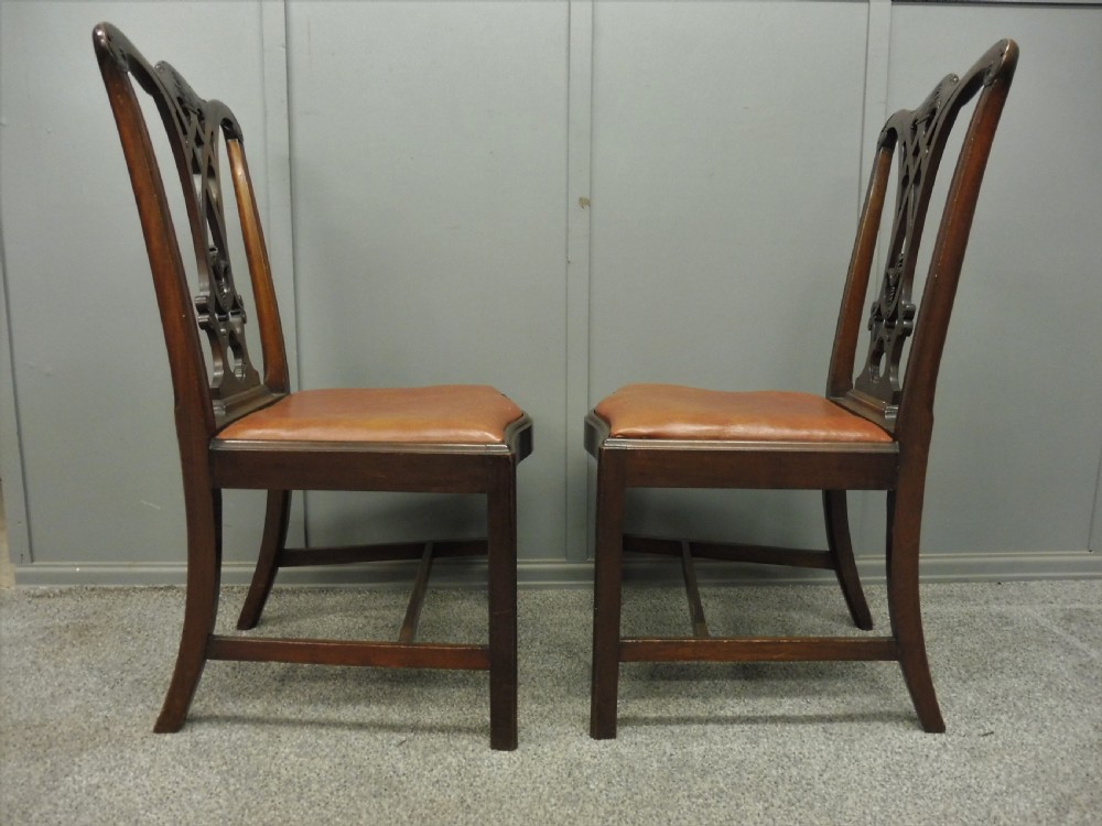 6 VICTORIAN MAHOGANY DINING CHAIRS View VII