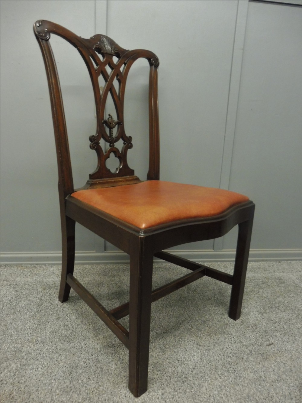 6 VICTORIAN MAHOGANY DINING CHAIRS View X