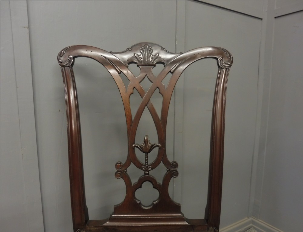 6 VICTORIAN MAHOGANY DINING CHAIRS View XII
