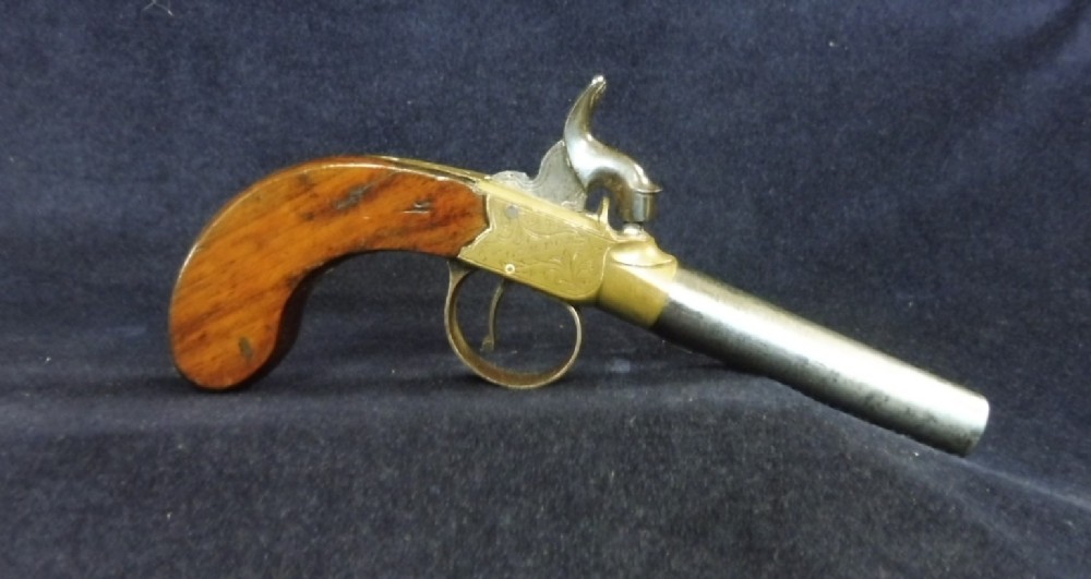 ANTIQUE PERCUSSION GUN- POCKET PISTOL