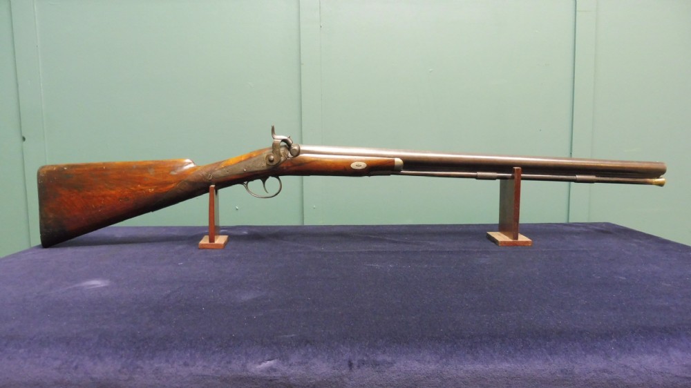 19TH CENTURY PERCUSSION COACHING MUSKET/RIFLE