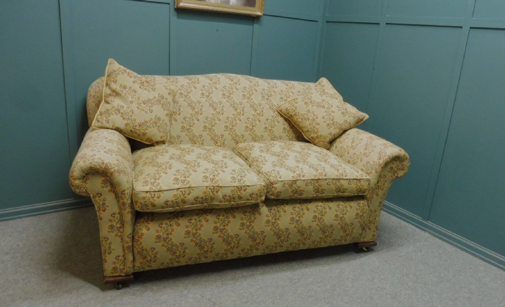 ANTIQUE DROP ARM VICTORIAN SOFA