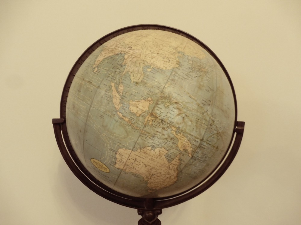 ANTIQUE  FLOOR STANDING TERRESTRIAL GLOBE View II