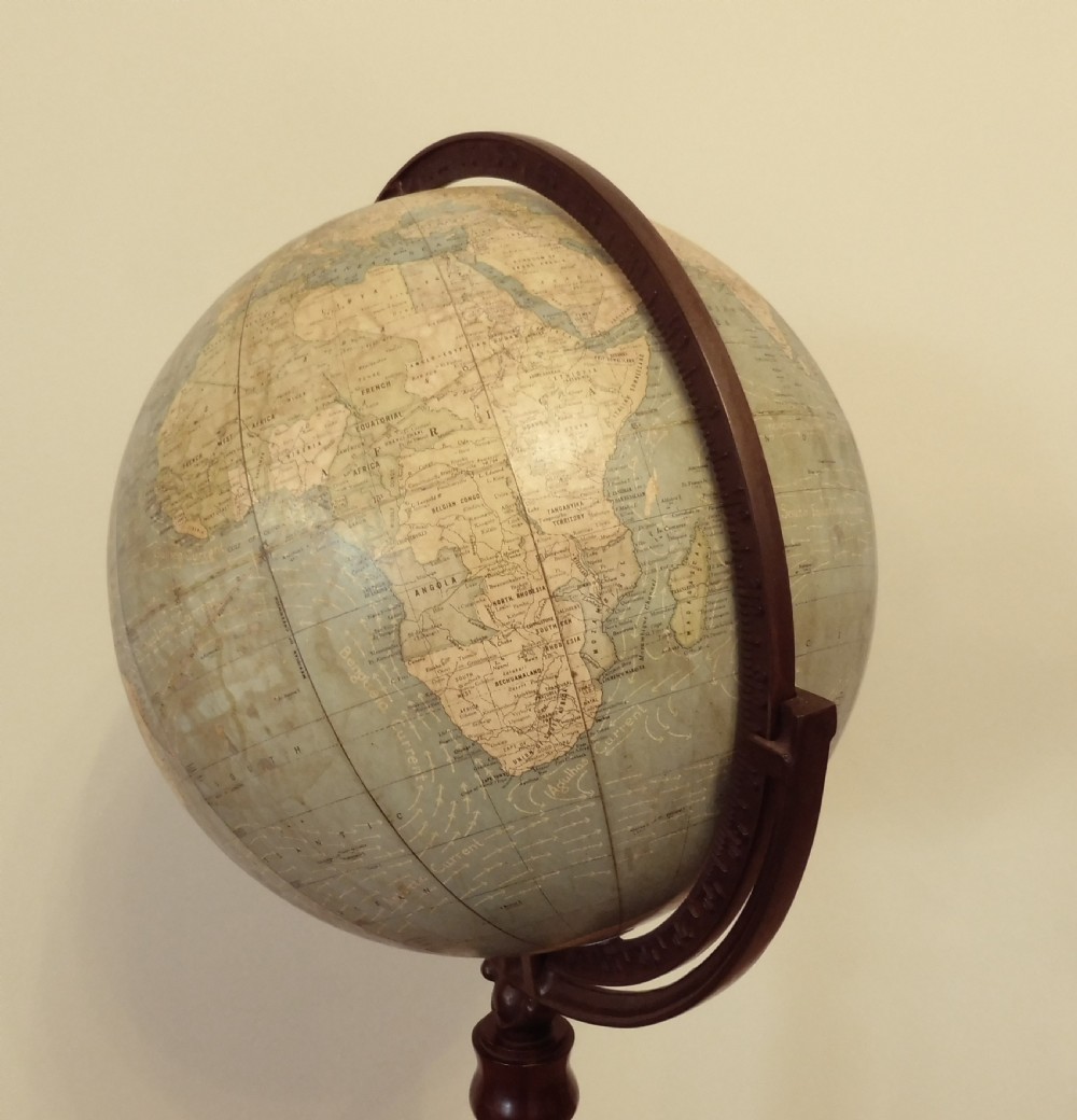 ANTIQUE  FLOOR STANDING TERRESTRIAL GLOBE View XI