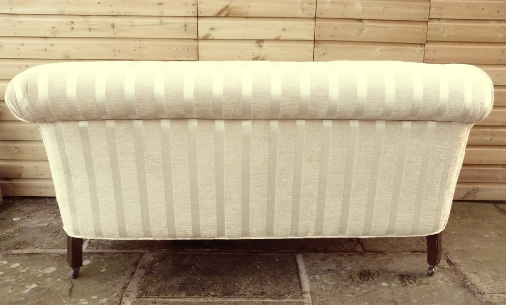 ANTIQUE CHESTERFIELD DROP ARM SOFA View VIII