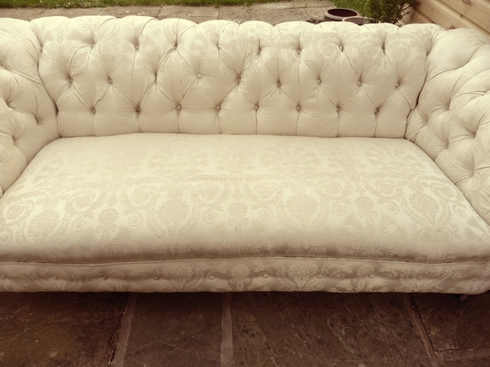 LARGE VICTORIAN CHESTERFIELD SOFA View XI