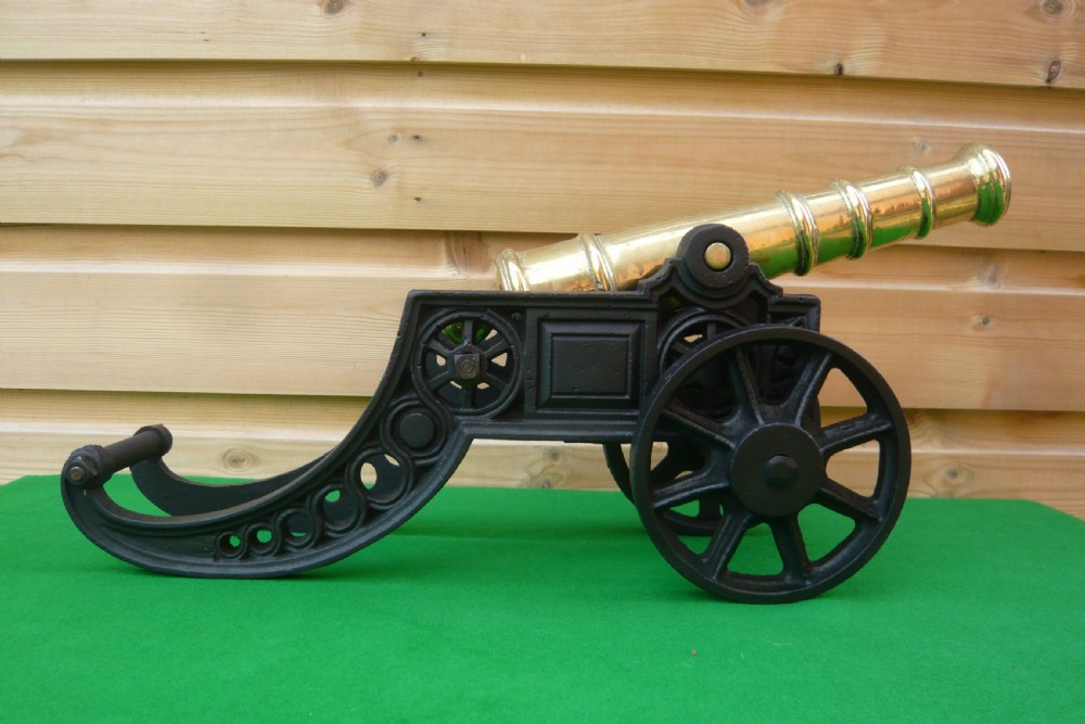 BRASS AND CAST IRON MODEL CANNON View III