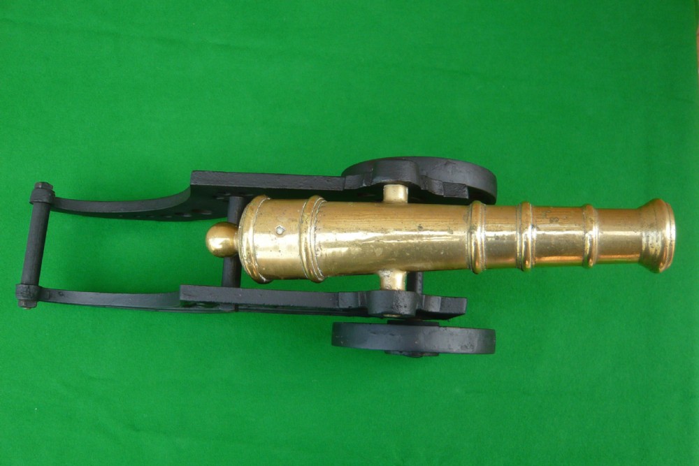 BRASS AND CAST IRON MODEL CANNON View IV