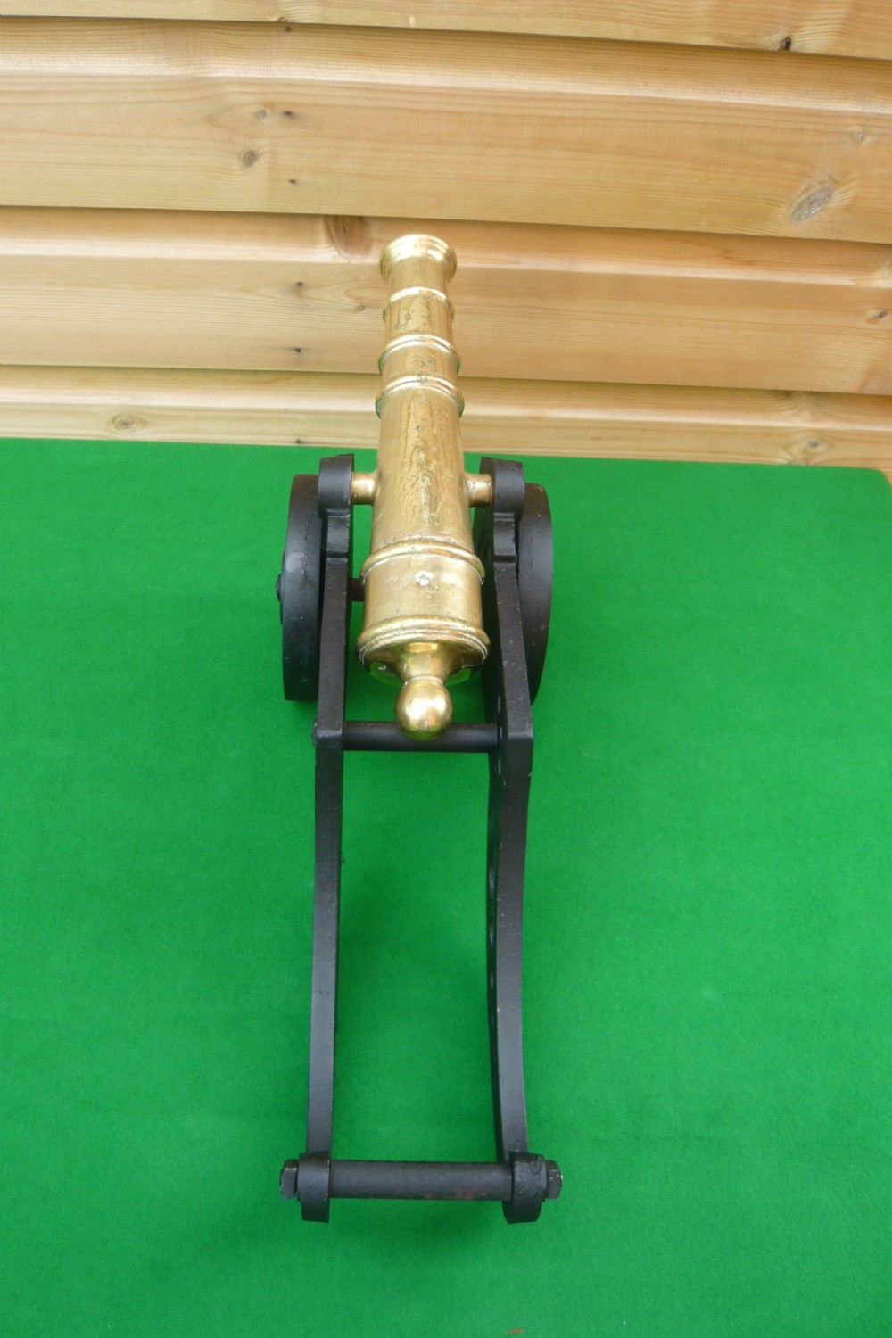 BRASS AND CAST IRON MODEL CANNON View V