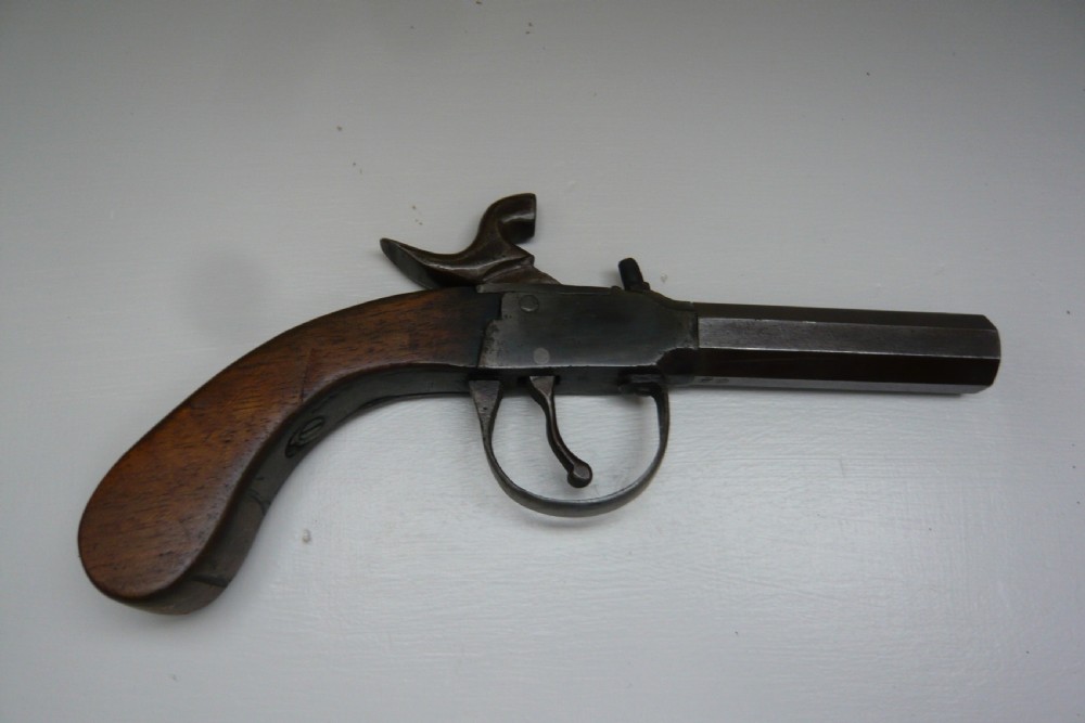 19TH CENTURY ANTIQUE PERCUSSION POCKET PISTOL View II