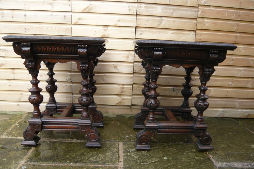 SUPERB QUALITY PAIR OF 19TH CENTURY STANDS/ TABLES View VI