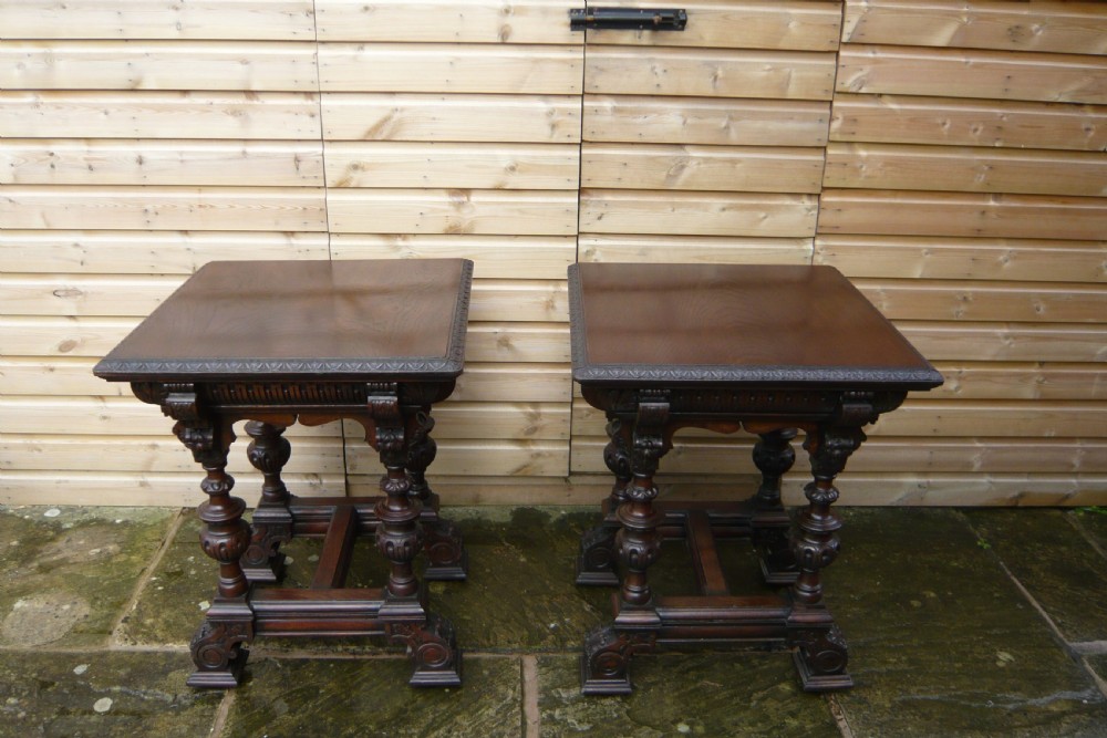 SUPERB QUALITY PAIR OF 19TH CENTURY STANDS/ TABLES View VII