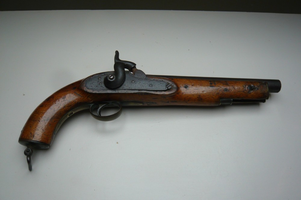 19TH CENTURY ANTIQUE MILITARY PERCUSSION PISTOL