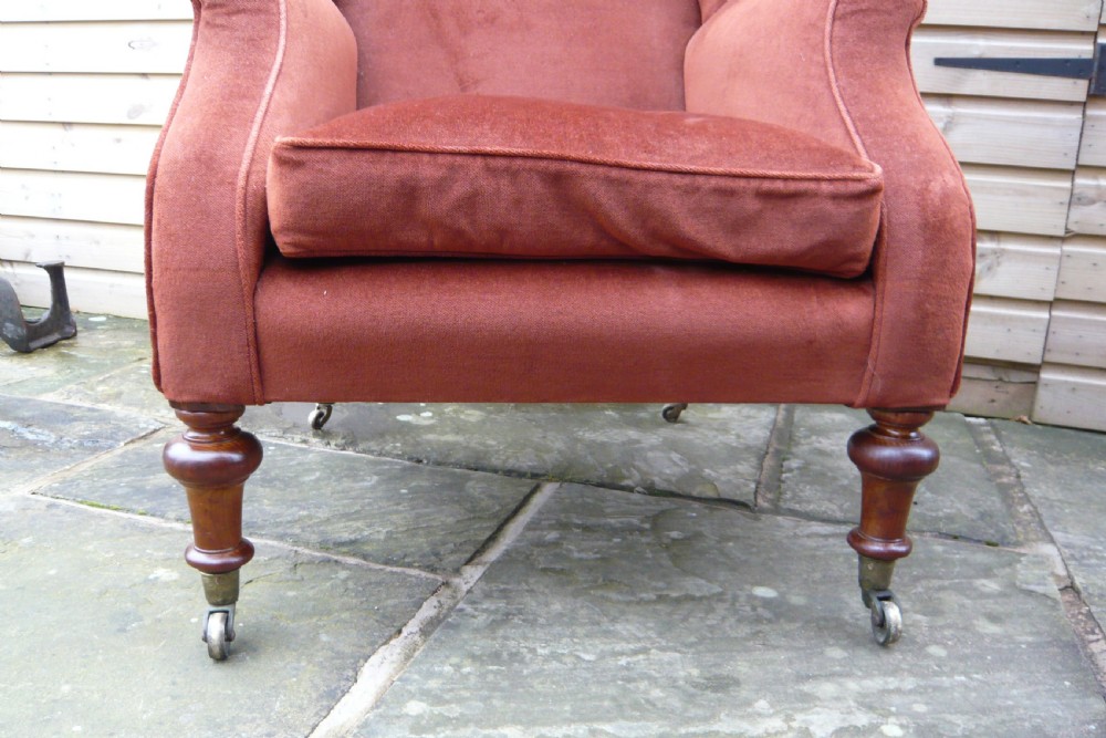 VICTORIAN WING ARMCHAIR FOR RECOVERING View II