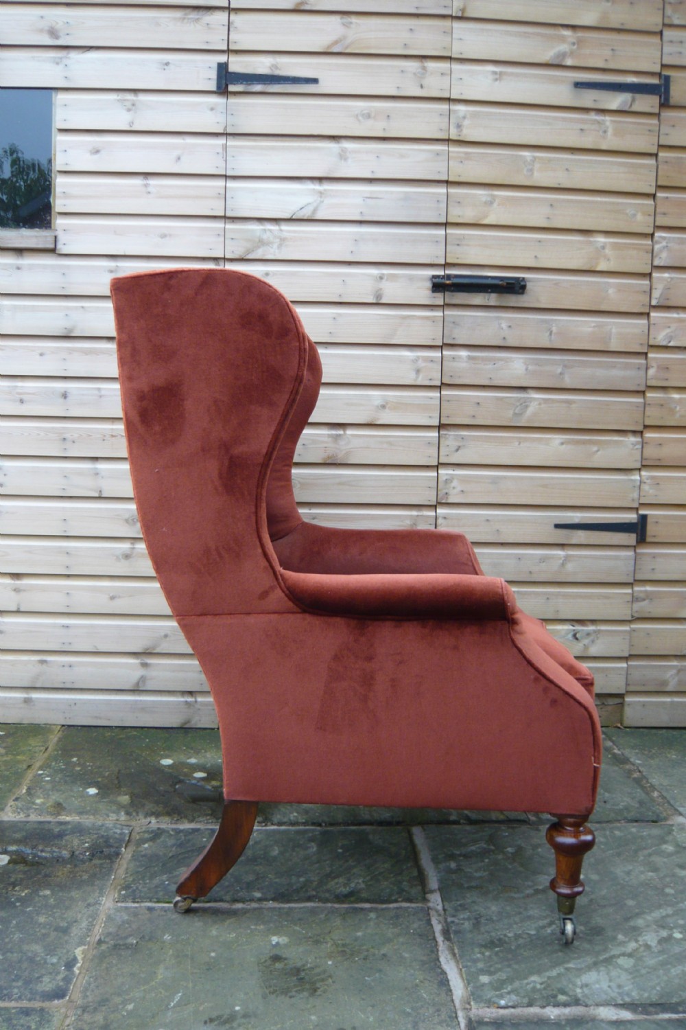 VICTORIAN WING ARMCHAIR FOR RECOVERING View III