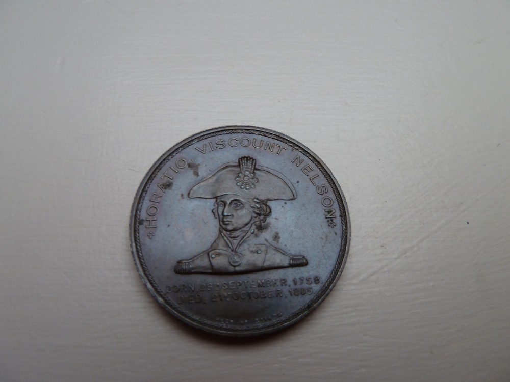 WALKING STICK AND COIN MADE FROM THE SALVAGED WRECK OF LORD NELSONS FIRST FLAGSIP THE FOUDROYANT View VIII