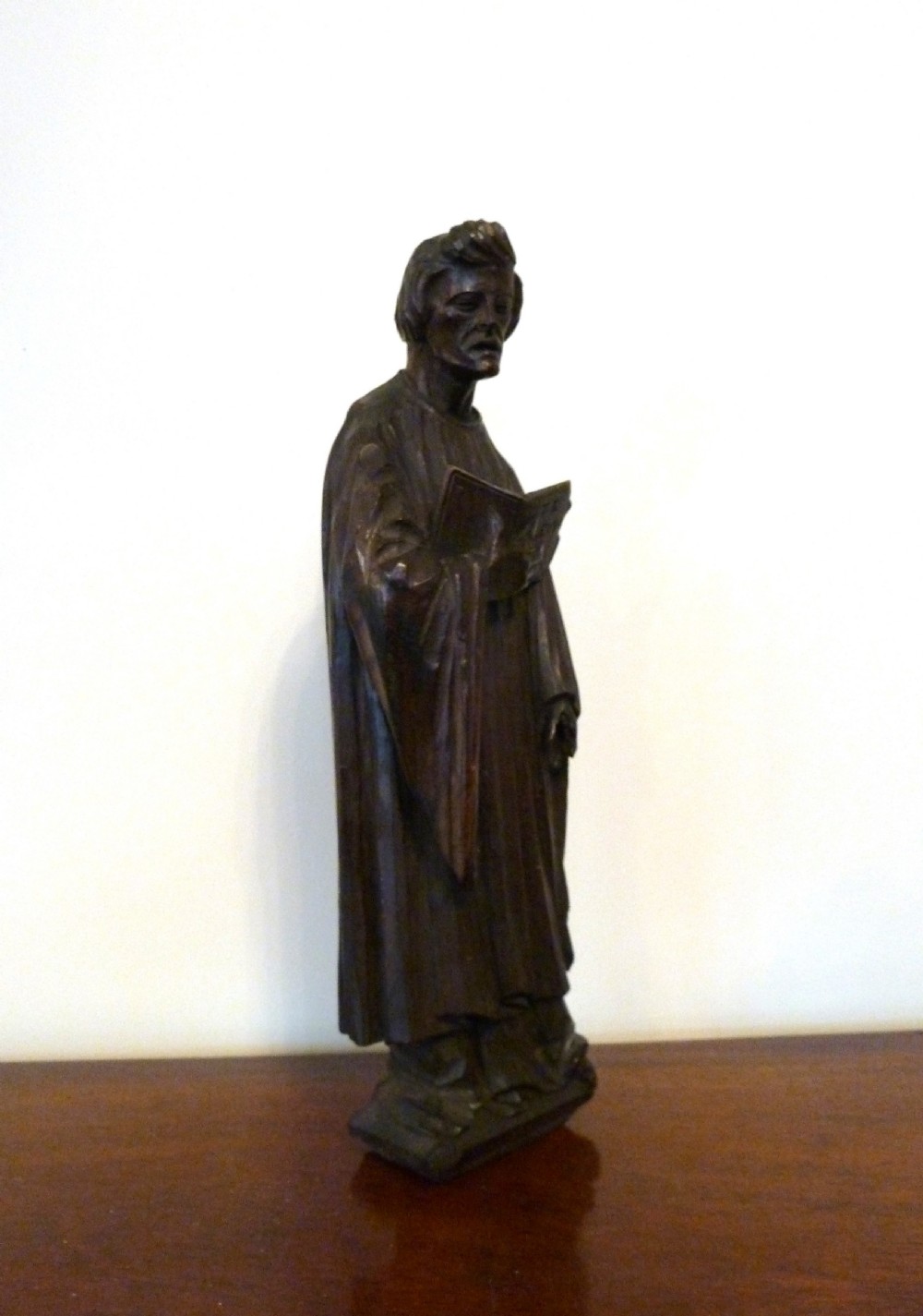 19TH CENTURY CARVED OAK FIGURE View II