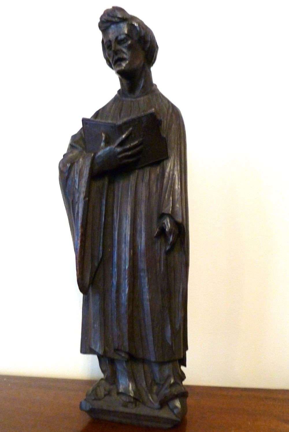 19TH CENTURY CARVED OAK FIGURE View III