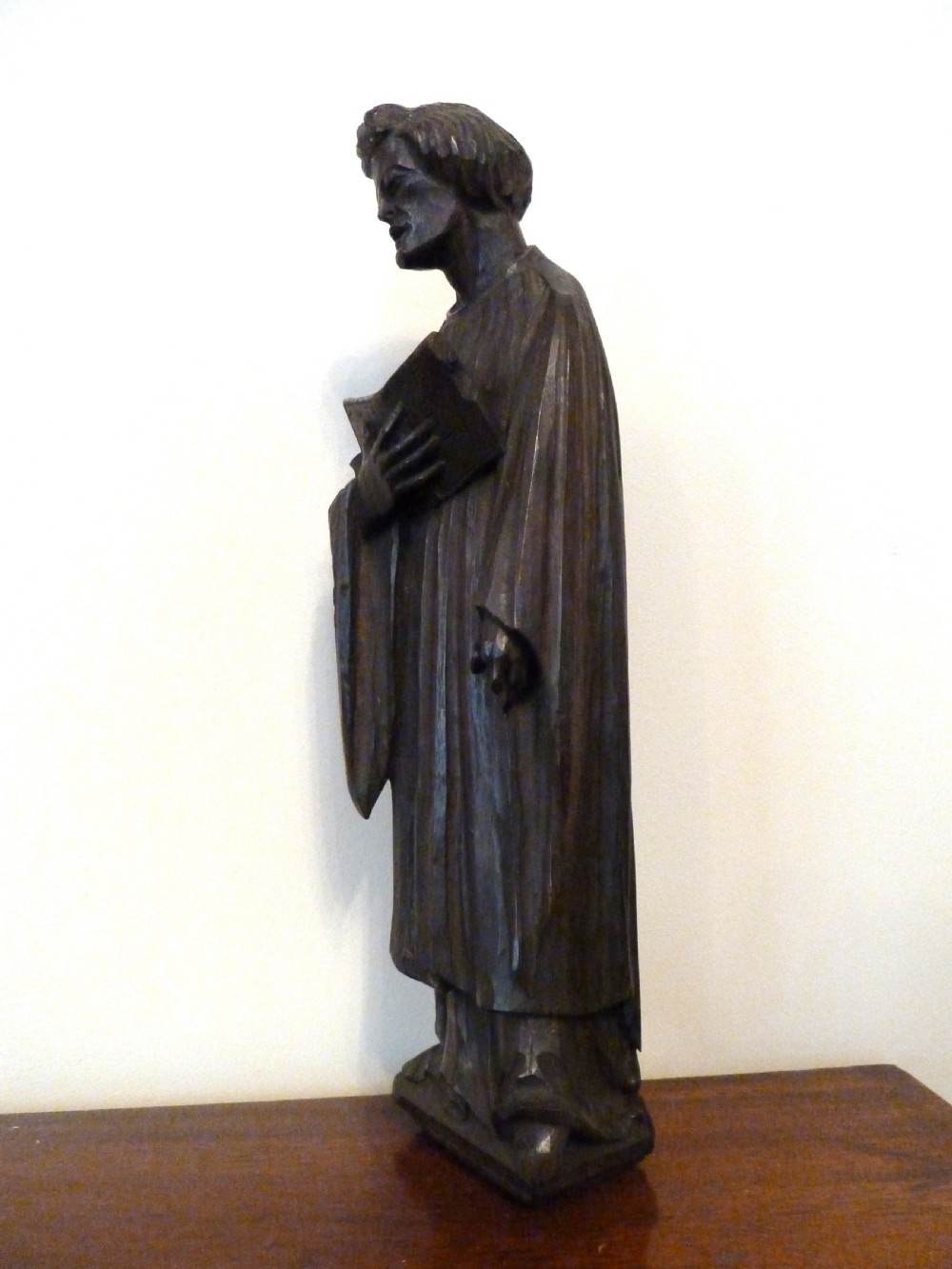 19TH CENTURY CARVED OAK FIGURE View VI