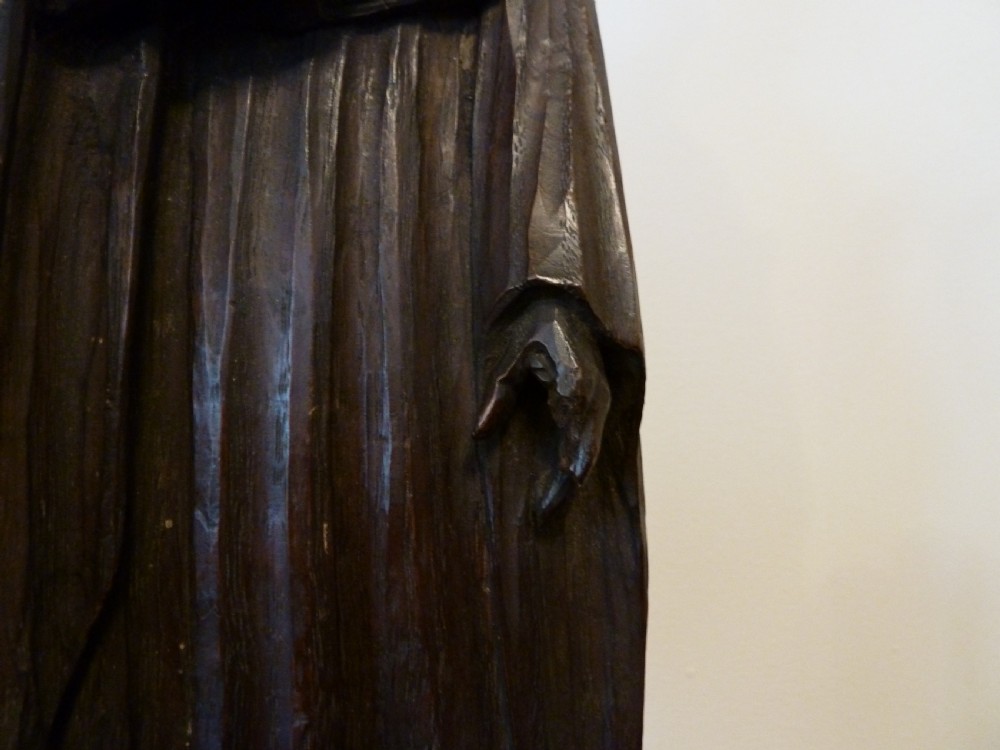19TH CENTURY CARVED OAK FIGURE View XII
