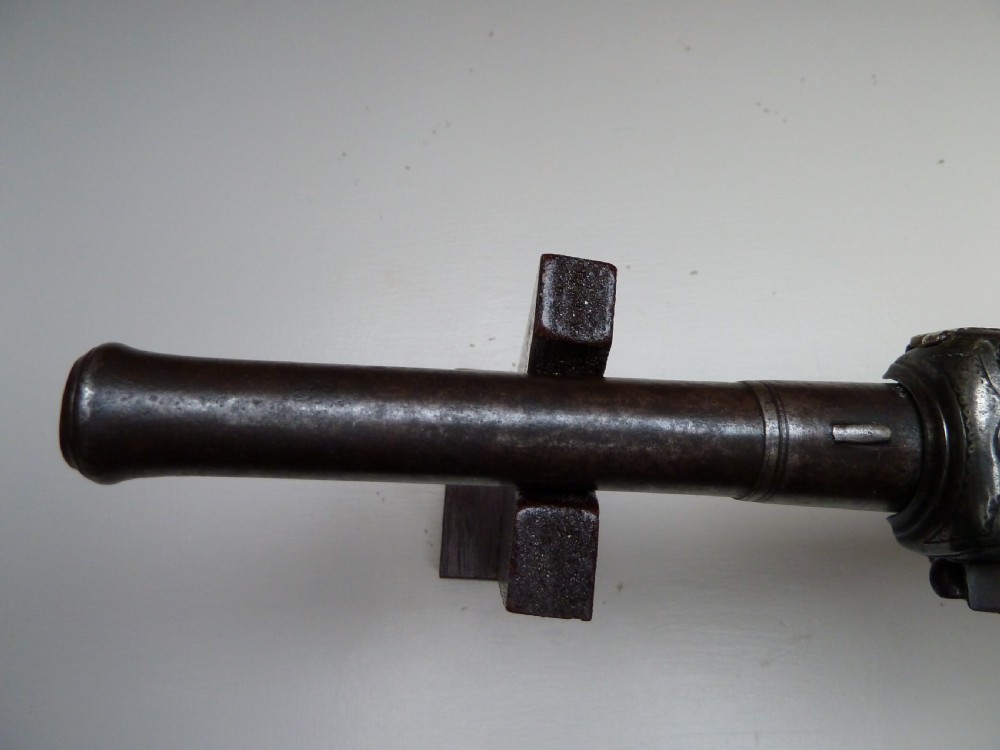 SILVER MOUNTED QUEEN ANNE FLINTLOCK PISTOL View VIII