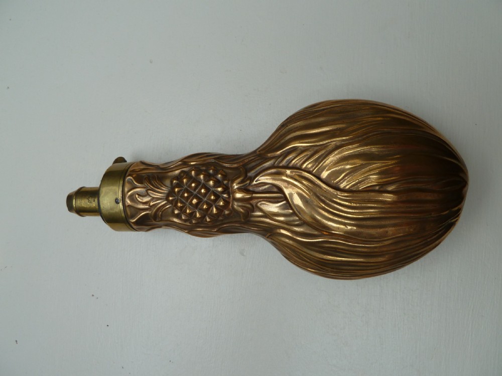 2 19TH CENTURY SHOT OR POWDER MUSKET FLASKS View III