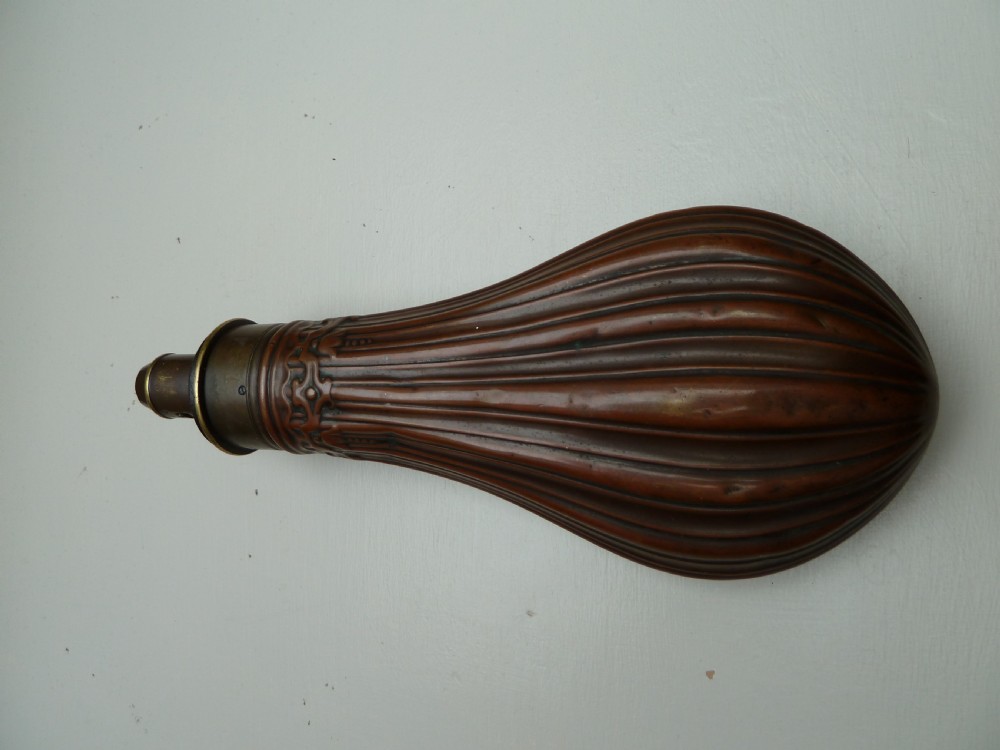 2 19TH CENTURY SHOT OR POWDER MUSKET FLASKS View V