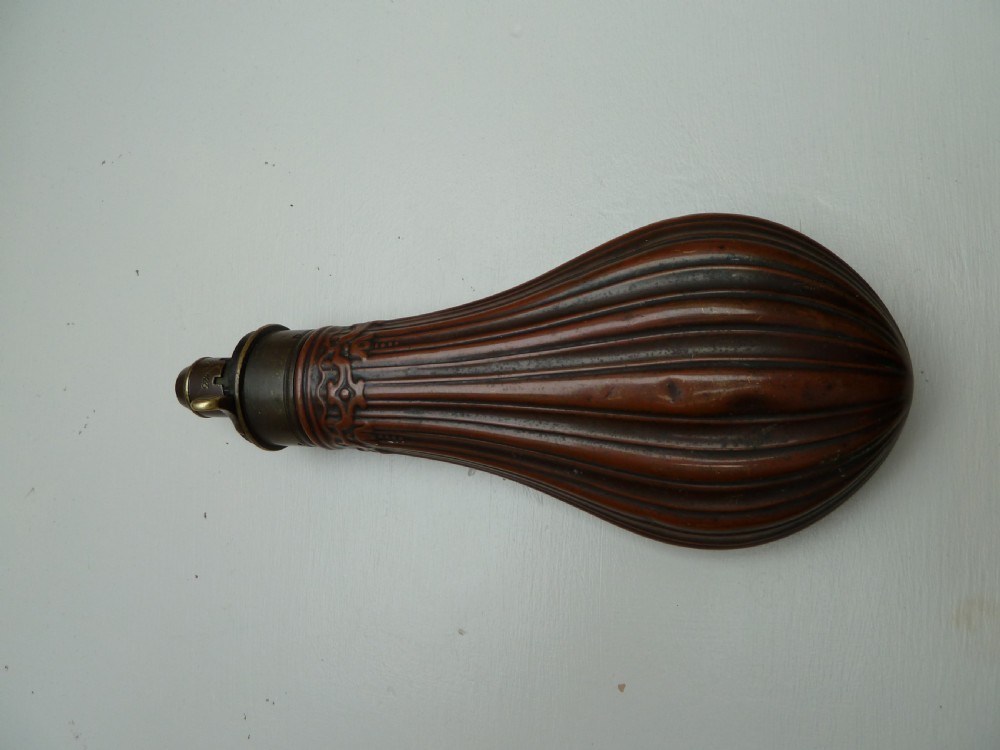 2 19TH CENTURY SHOT OR POWDER MUSKET FLASKS View VI