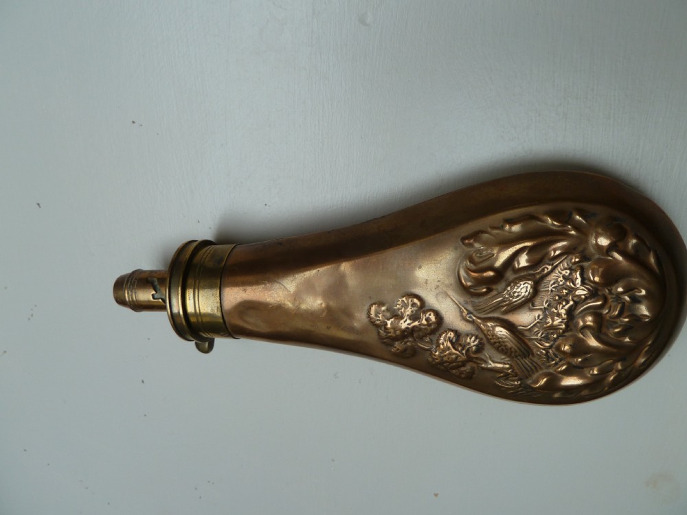 2. 19TH CENTURY SHOT OR POWDER FLASKS View VI