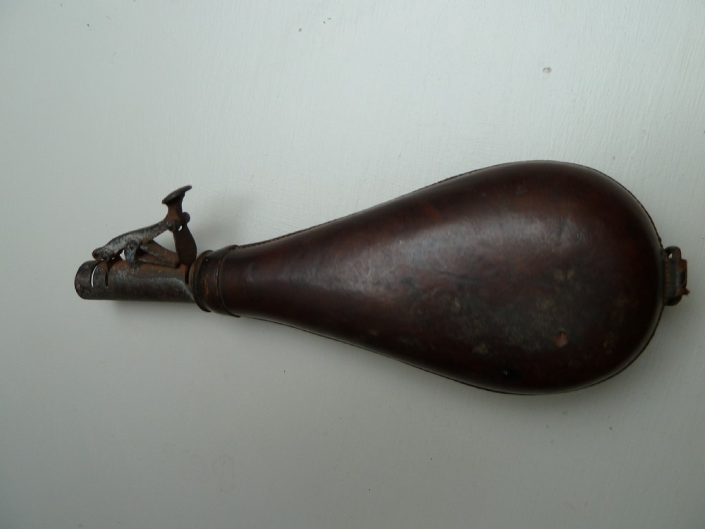 2. 19TH CENTURY SHOT OR POWDER FLASKS View VII