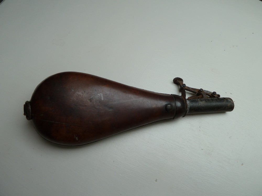 2. 19TH CENTURY SHOT OR POWDER FLASKS View VIII