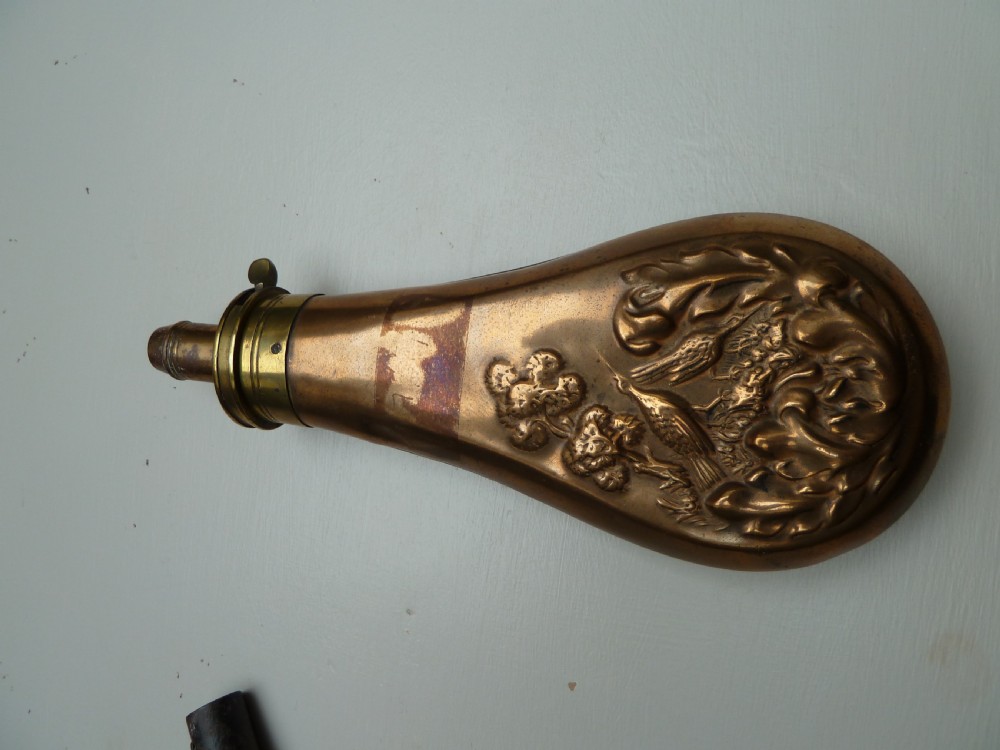 2. 19TH CENTURY SHOT OR POWDER FLASKS View IX