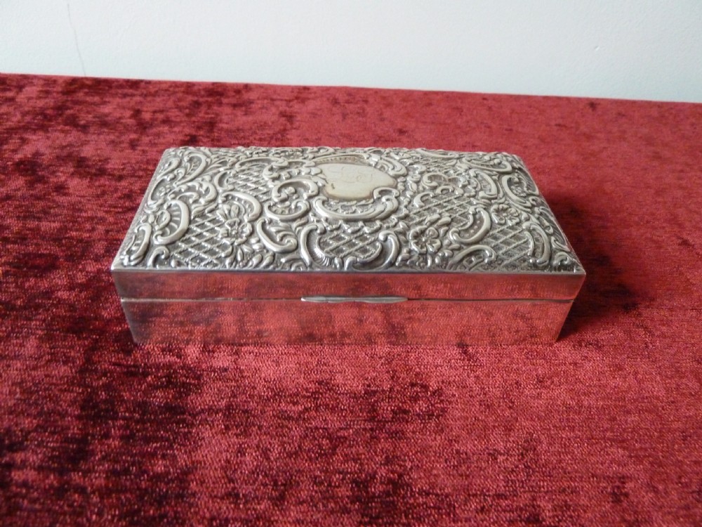 SILVER BOX  HALLMARKED 1904 View II