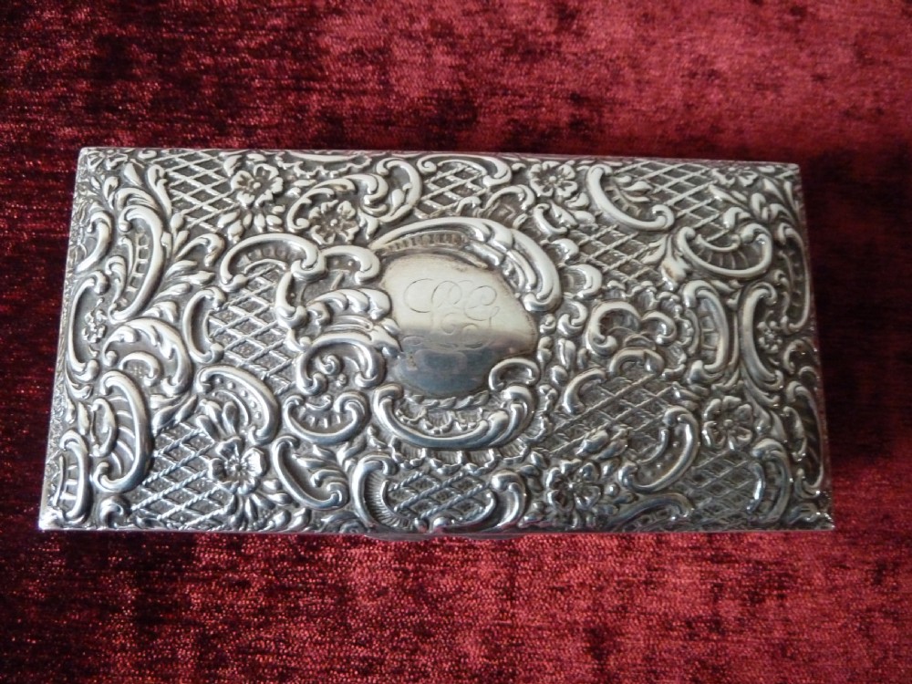 SILVER BOX  HALLMARKED 1904 View VII
