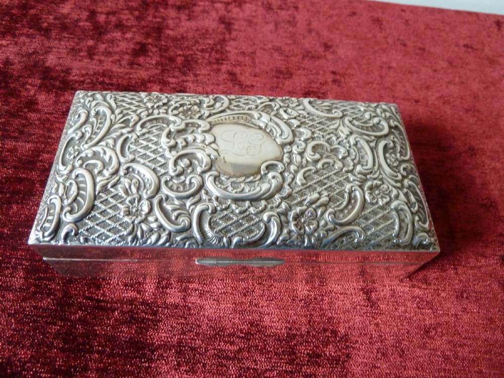 SILVER BOX  HALLMARKED 1904 View VIII