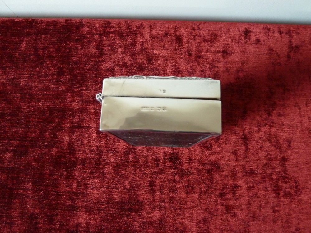 SILVER BOX  HALLMARKED 1904 View XI