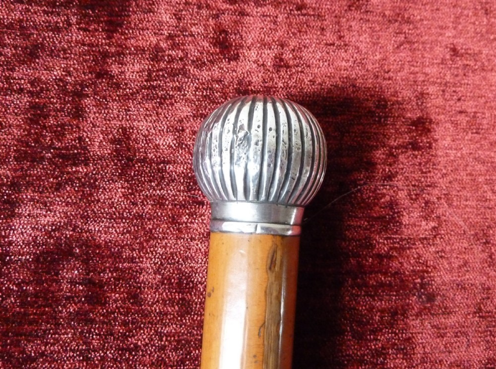 SILVER MOUNTED MALACCA SWORD STICK View III