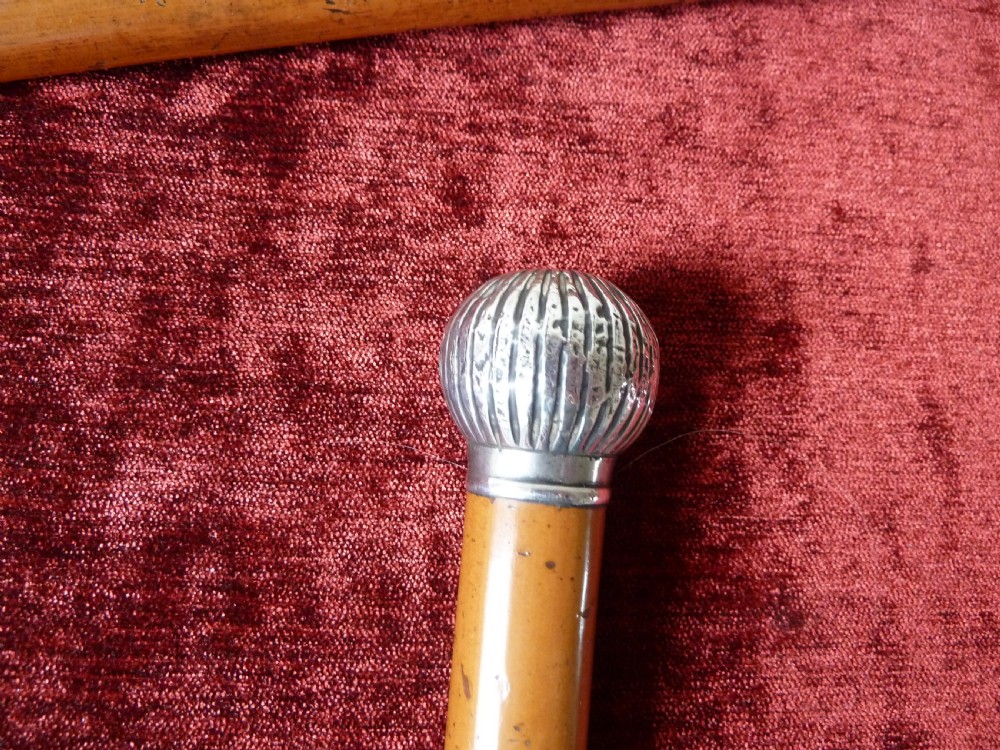 SILVER MOUNTED MALACCA SWORD STICK View IV
