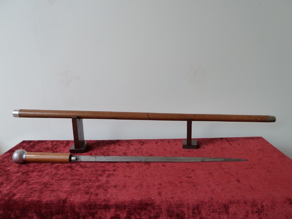 SILVER MOUNTED MALACCA SWORD STICK View XI