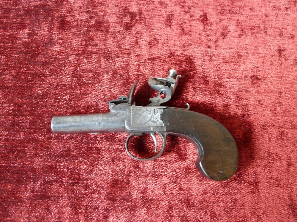 FLINTLOCK POCKET PISTOL  SPENCER  LONDON
