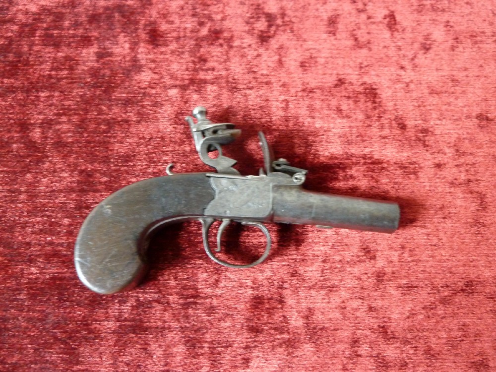 FLINTLOCK POCKET PISTOL  SPENCER  LONDON View II
