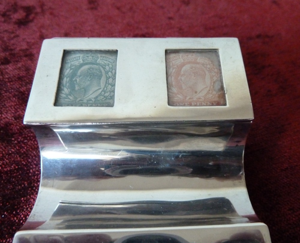 SILVER STAMP BOX AND PEN HOLDER View VII