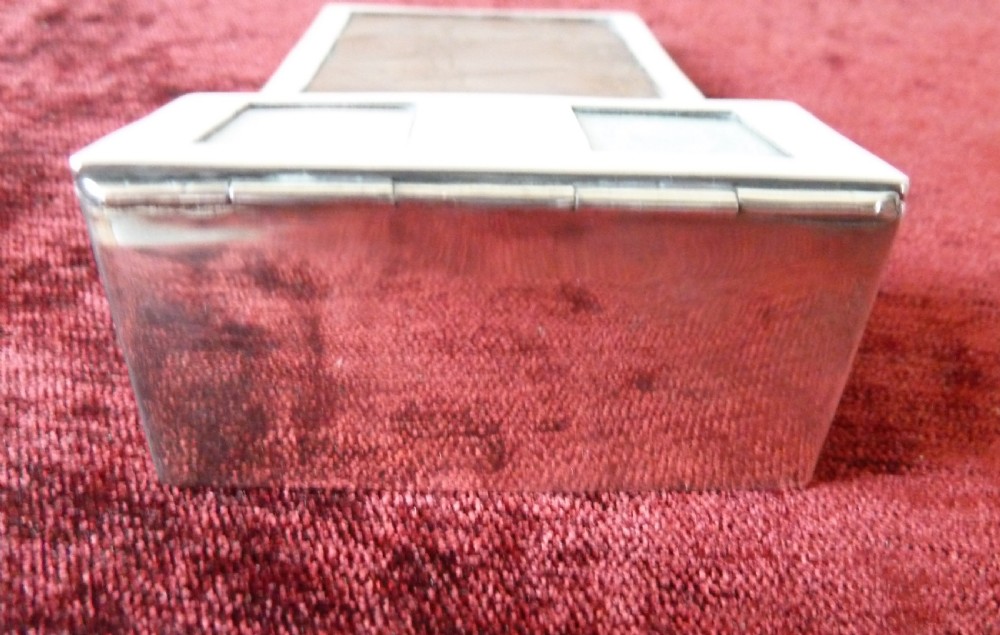 SILVER STAMP BOX AND PEN HOLDER View VIII