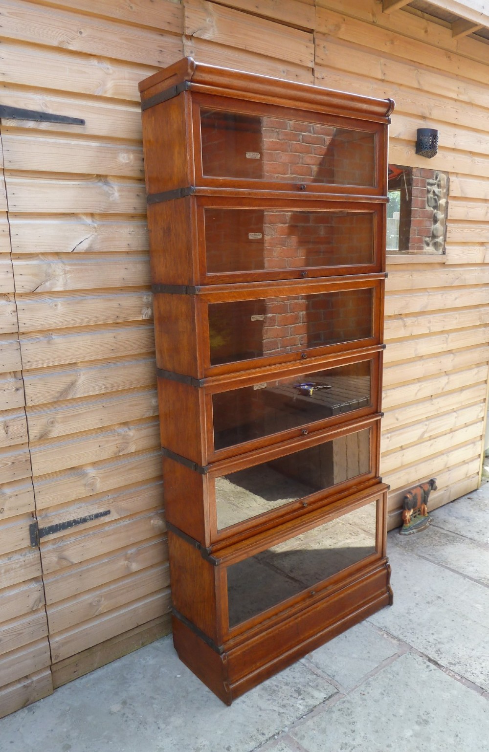 GOLDEN OAK GLOBE WERNICKE BOOKCASE