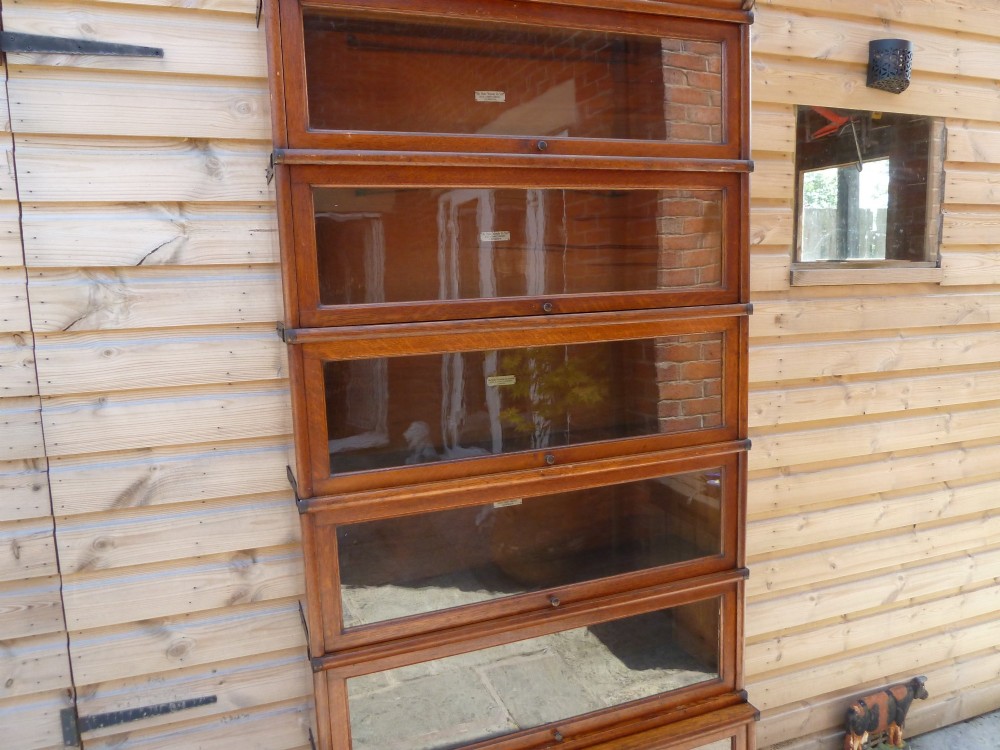 GOLDEN OAK GLOBE WERNICKE BOOKCASE View V