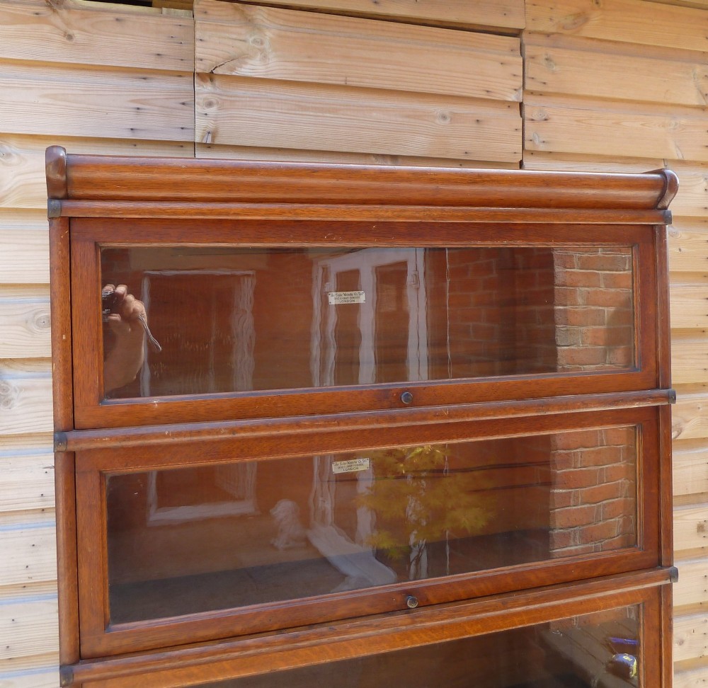GOLDEN OAK GLOBE WERNICKE BOOKCASE View VI