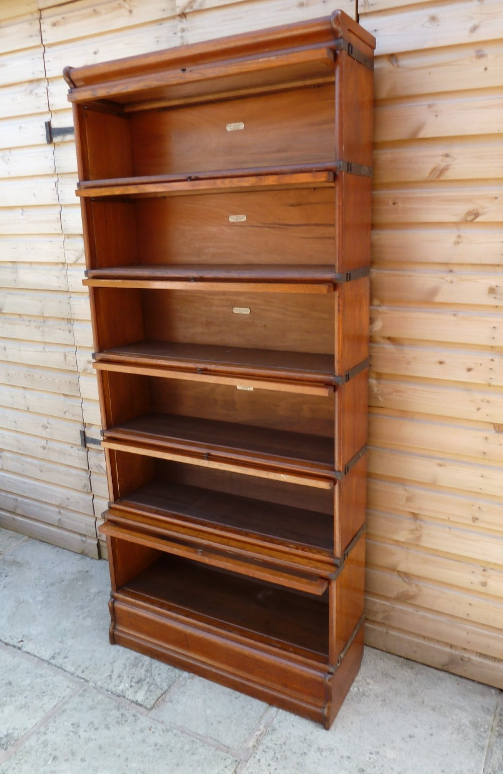 GOLDEN OAK GLOBE WERNICKE BOOKCASE View VIII